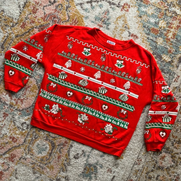 Sweaters - Vintage Ugly Christmas Sweater MADE IN THE USA